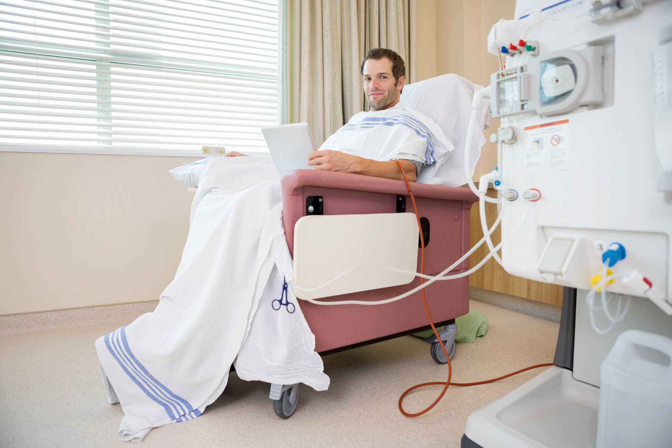 Patient Holding Digital Tablet